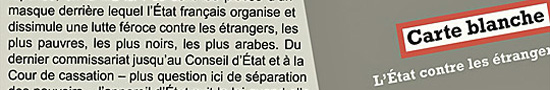 [Chronique] Karine Parrot, Carte blanche, l’état contre les étrangers, par Ahmed Slama